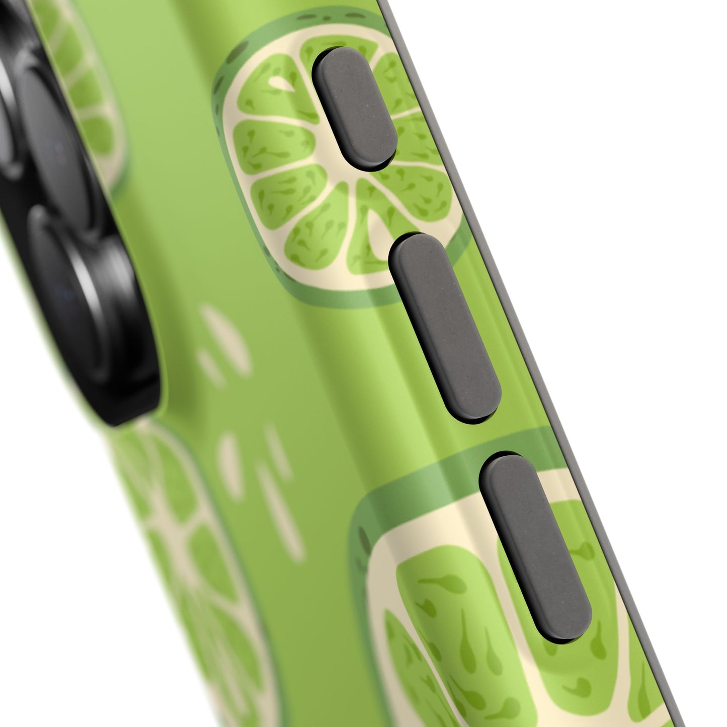 Zesty Lime Splash Tough MagSafe iPhone Case – Fresh Citrus Design, Dual-Layer Protection