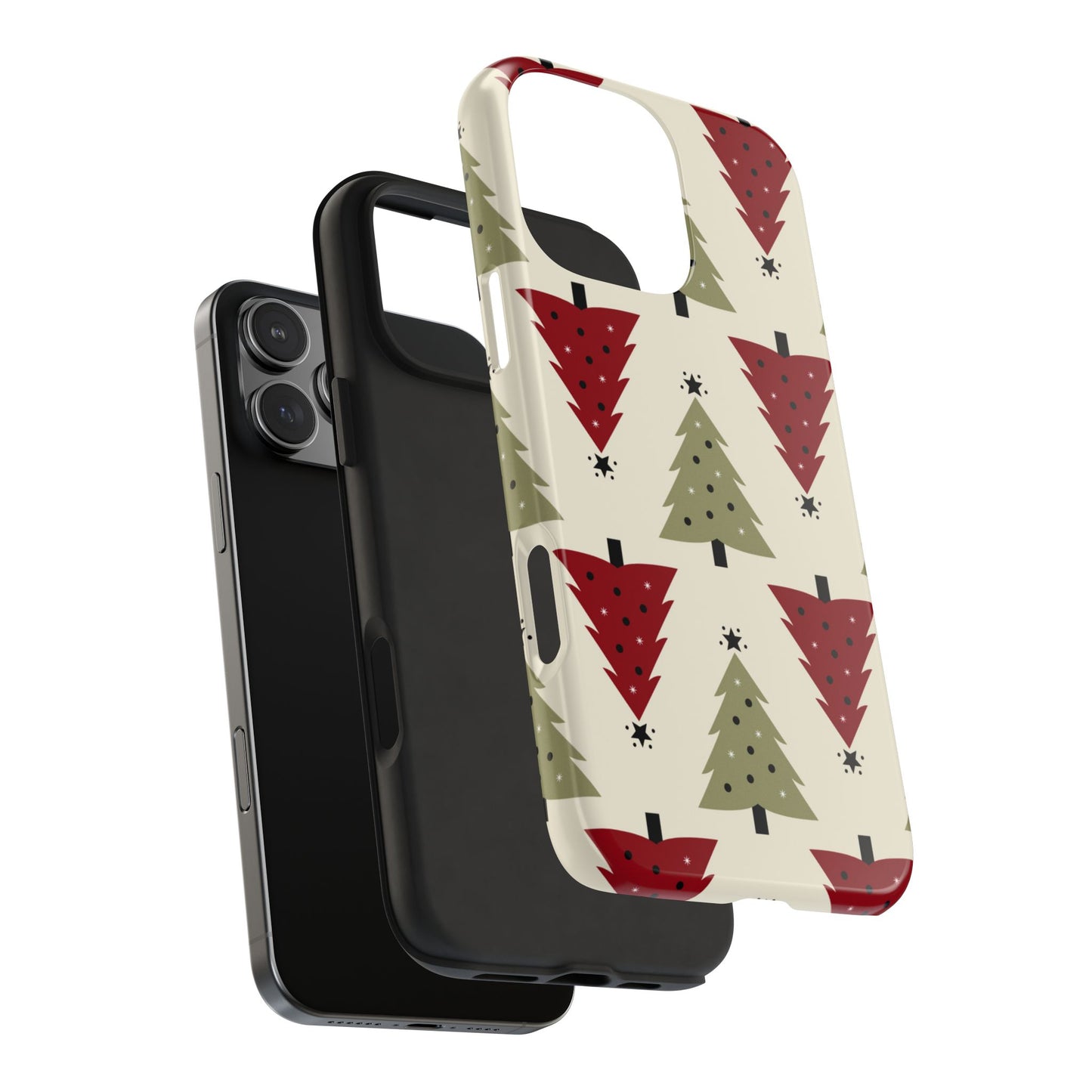 Retro Christmas Trees Pattern - iPhone Series Case