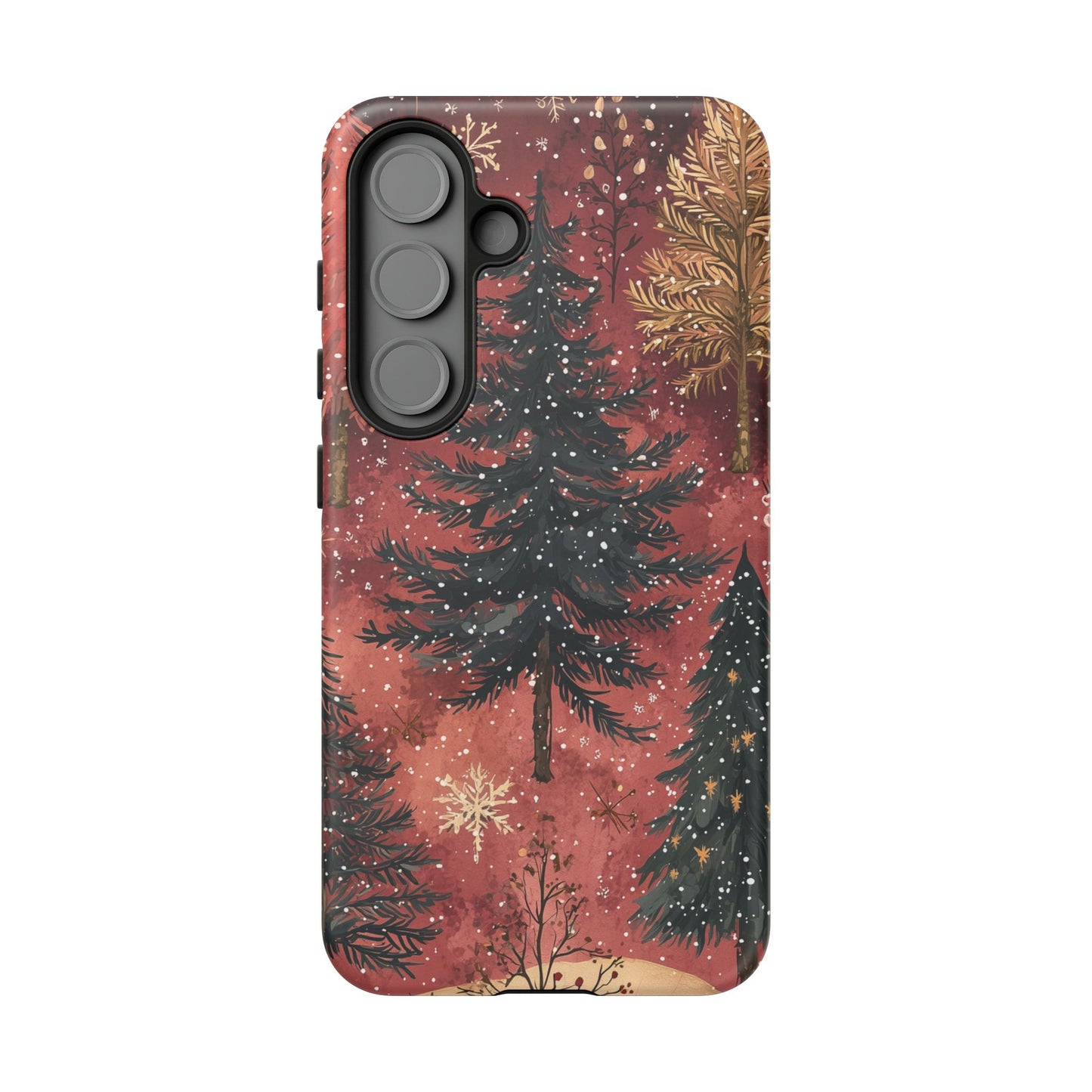 Rustic Red Winter Forest - Samsung Galaxy Series Case