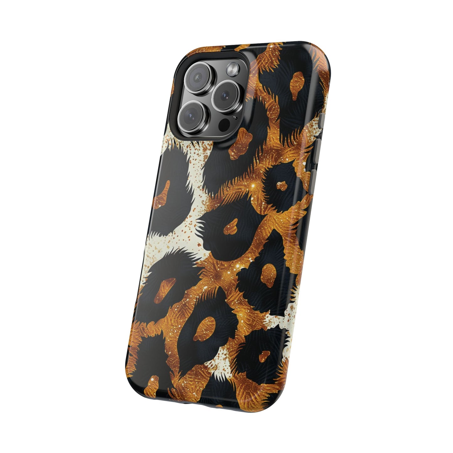 Safari Noir Gold Leopard iPhone Case