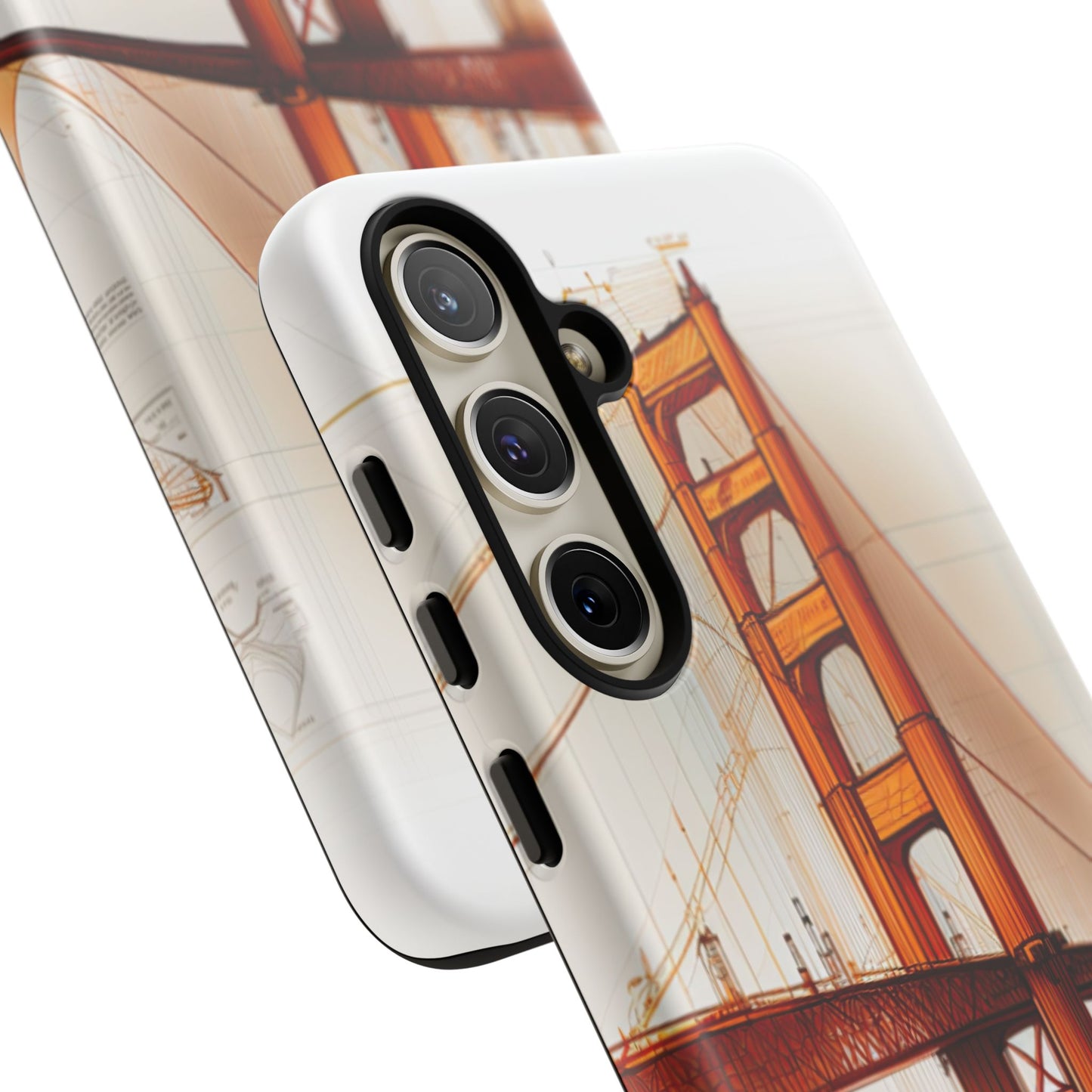 Golden Gate Bridge Samsung Galaxy Case - Architectural Sketch Design