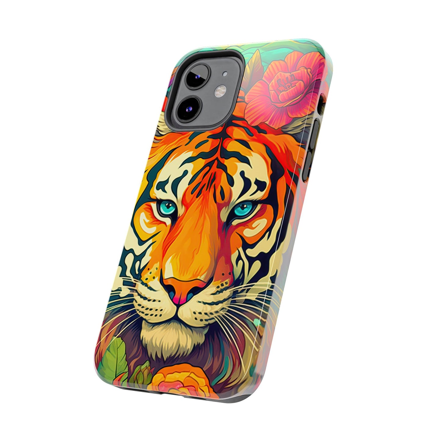 Fierce Rainbow Tiger Art - iPhone Series Case