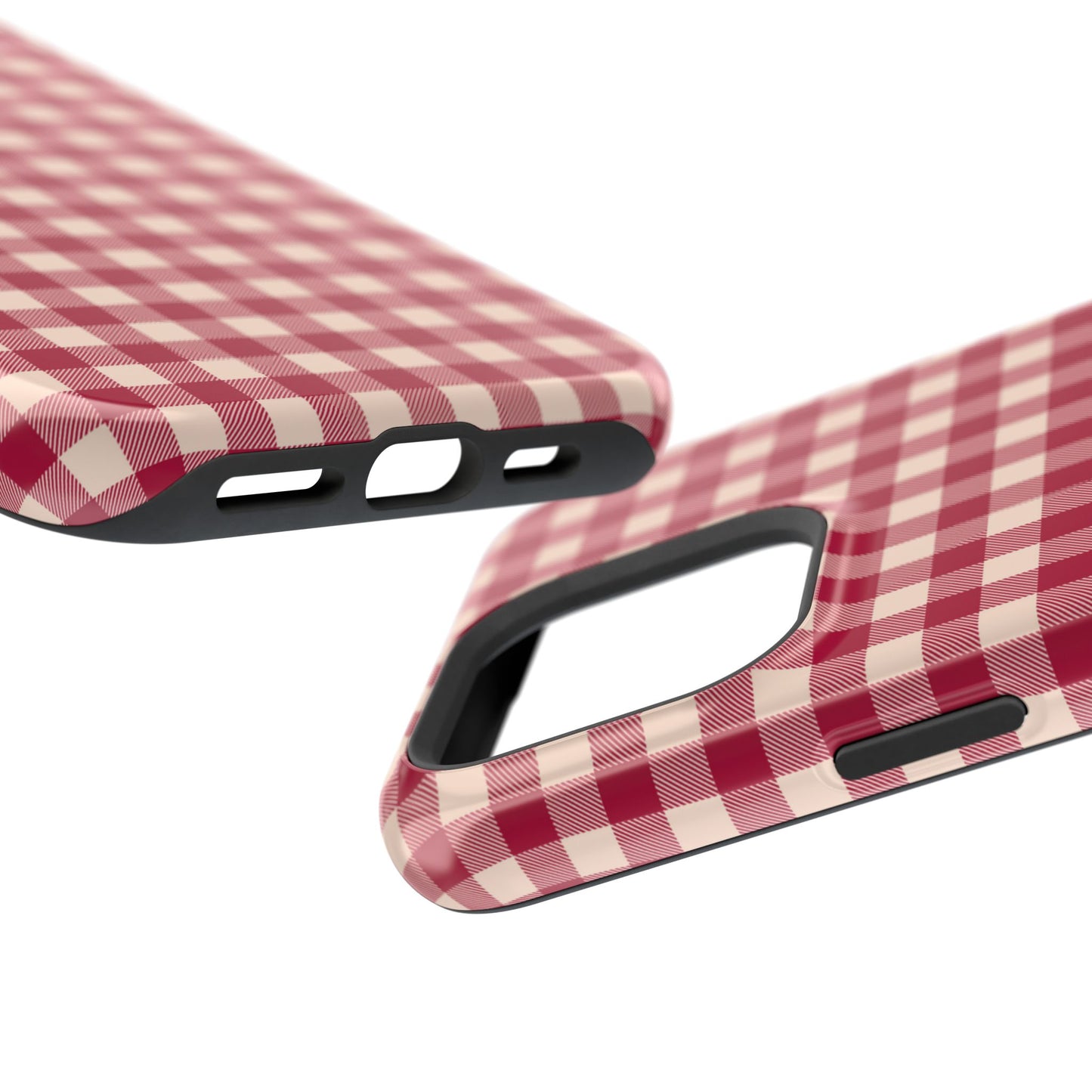 Vintage Red Gingham Check – MagSafe iPhone Case