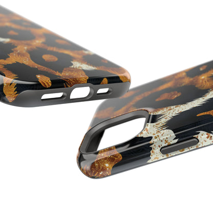 Safari Noir Gold Leopard iPhone Case