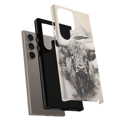 Western Highland Cow Case | Durable Farmhouse Design