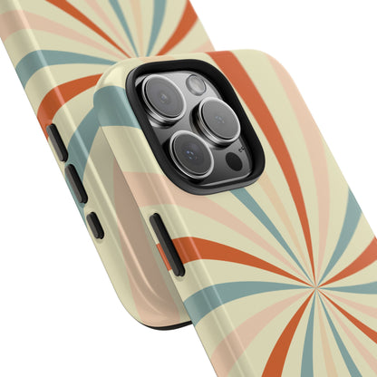 Retro Swirl iPhone Case – Durable, Vintage-Inspired Design with Dual-Layer Protection