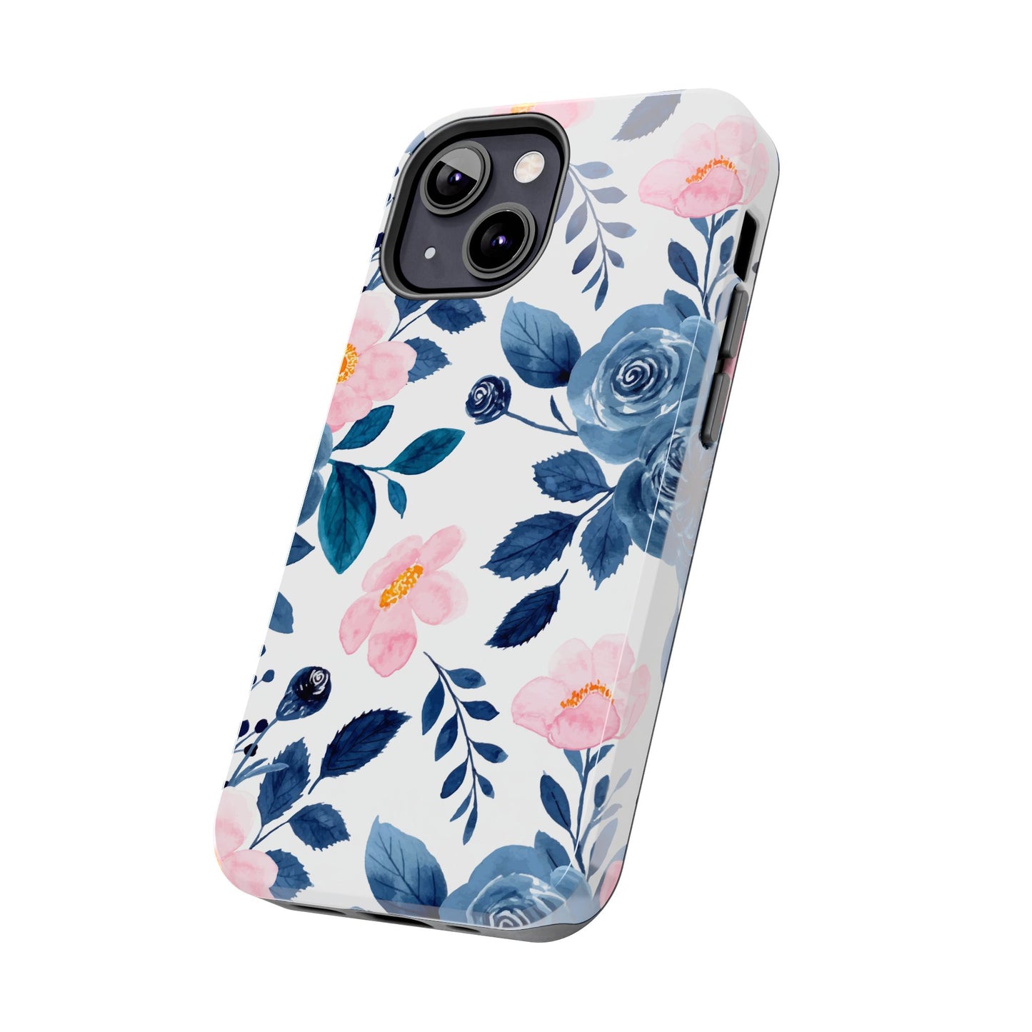 Pastel Garden Charm – iPhone Series Case with Watercolor Flowers