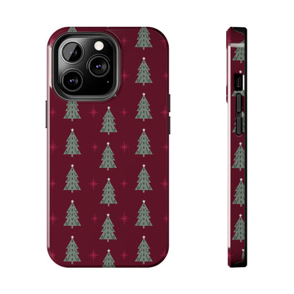 Retro Christmas Tree Pattern – iPhone Series Case