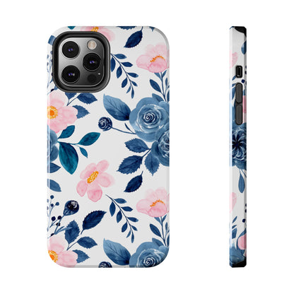 Pastel Garden Charm – iPhone Series Case with Watercolor Flowers