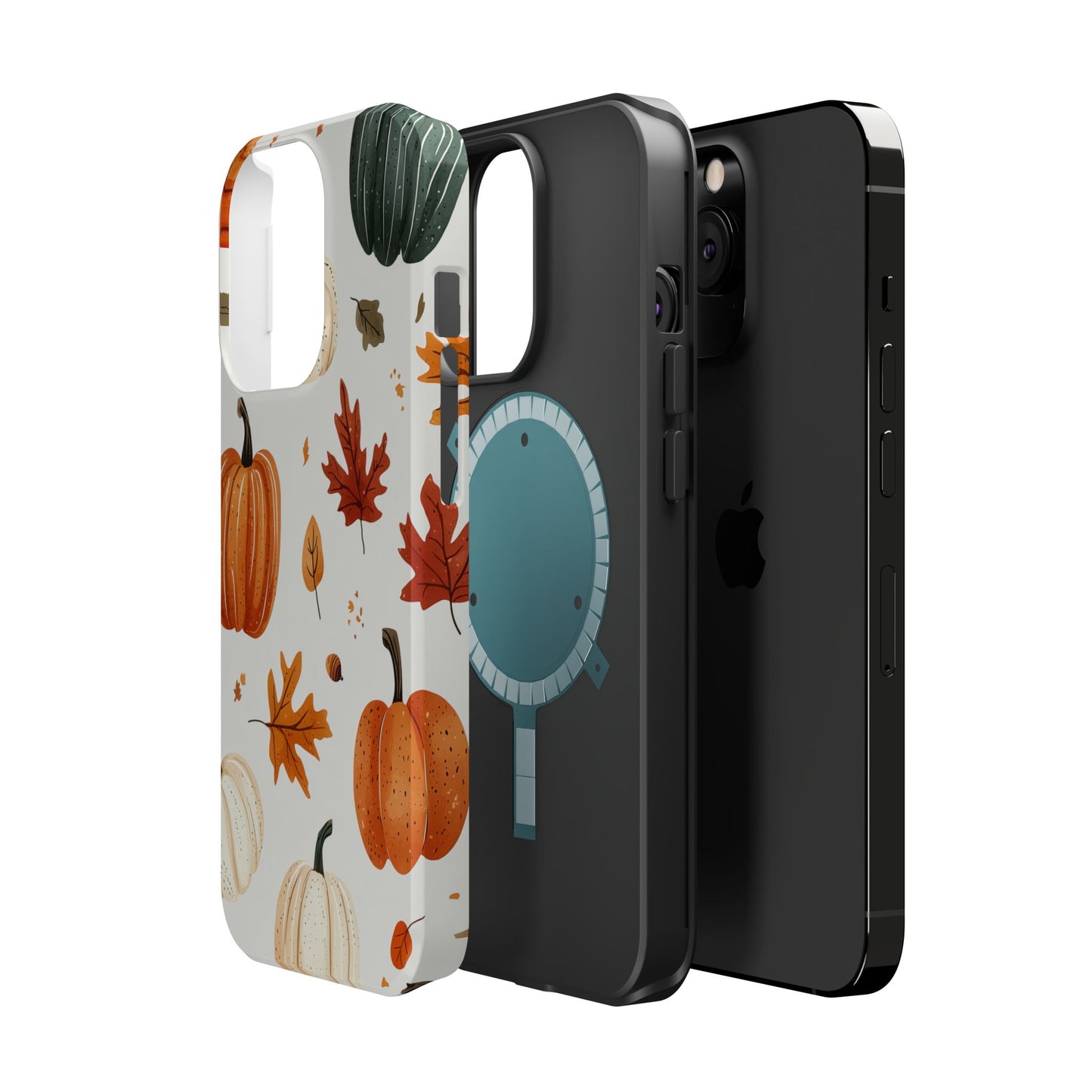 Autumn Pumpkin MagSafe iPhone Case – Fall Leaves and Harvest Design