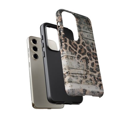 Rustic Leopard Wood Print - iPhone Series Case