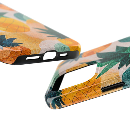 Tropical Pineapple iPhone Case – Vibrant Fruit Design, Tough Dual - Layer Protection - BOGO Cases