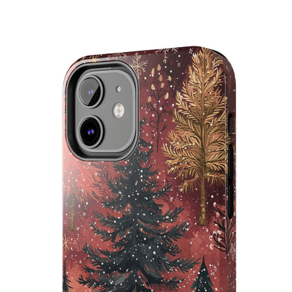 Rustic Red Winter Forest - iPhone Series Case