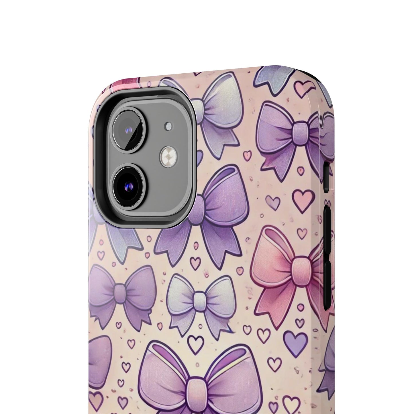 Pastel Bow iPhone Case - Cute Girly Pattern Protective Cover