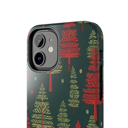 Retro Christmas Trees Pattern - iPhone Series Case