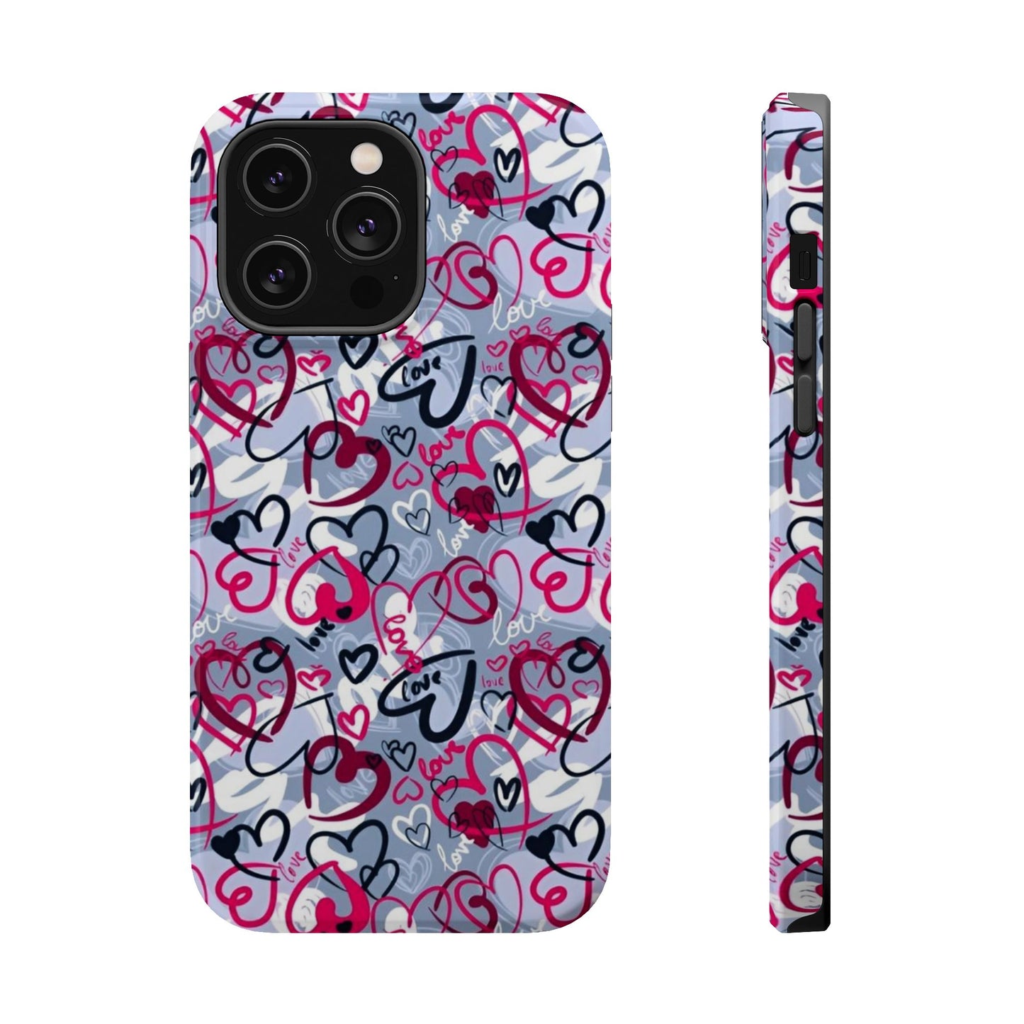 Graffiti Love Hearts MagSafe Case