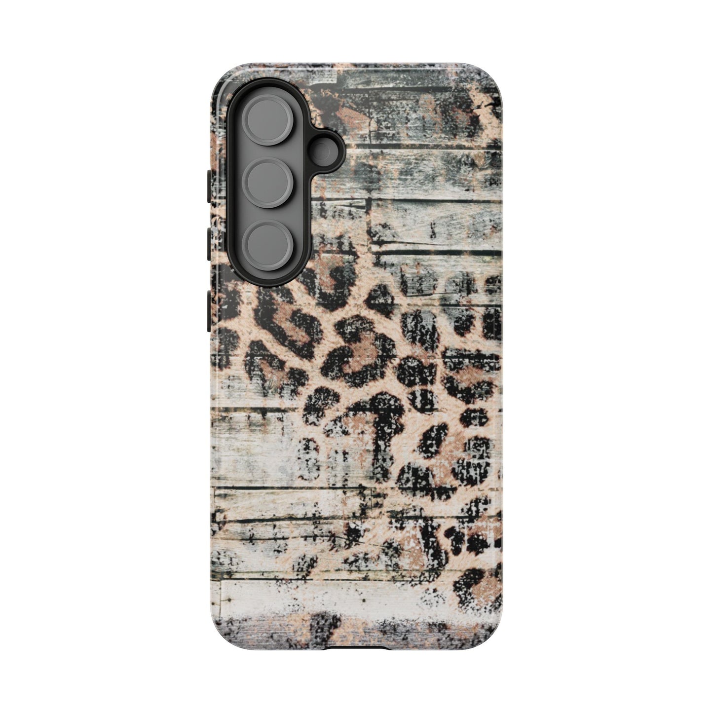Rustic Leopard Wood Print - iPhone Series Case