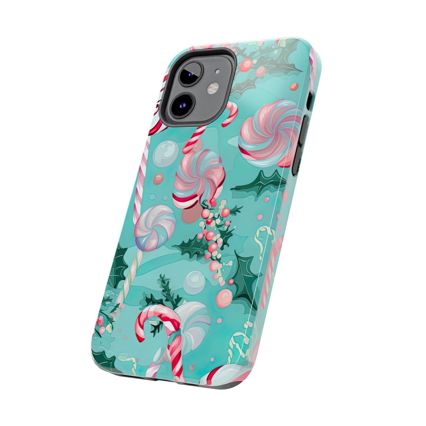 Candy Cane & Peppermint Holiday Delight – iPhone Series Case