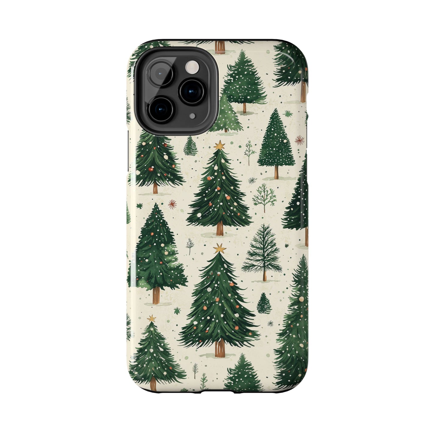 Festive Christmas Tree Forest Pattern – iPhone Series Case