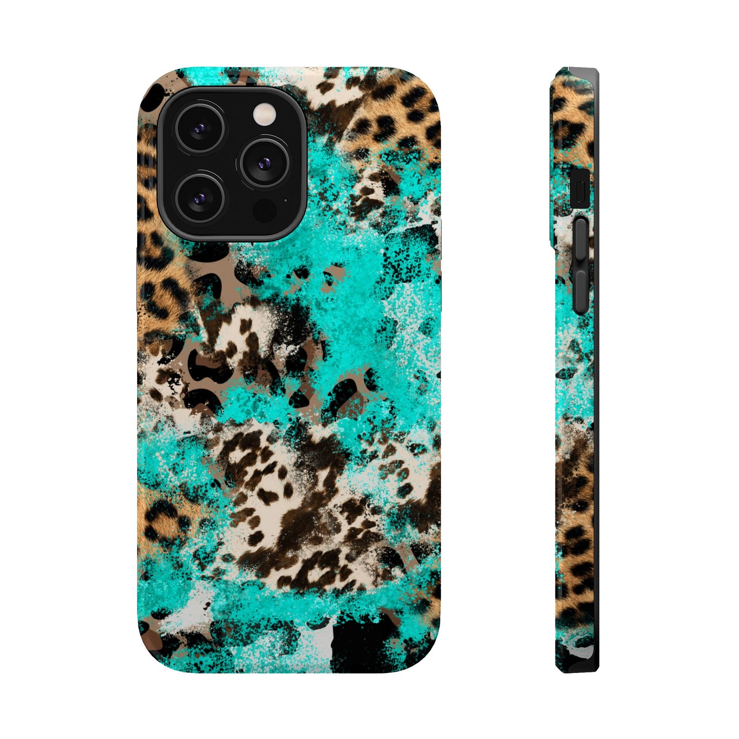 Aqua Splash Leopard - MagSafe iPhone Series Case