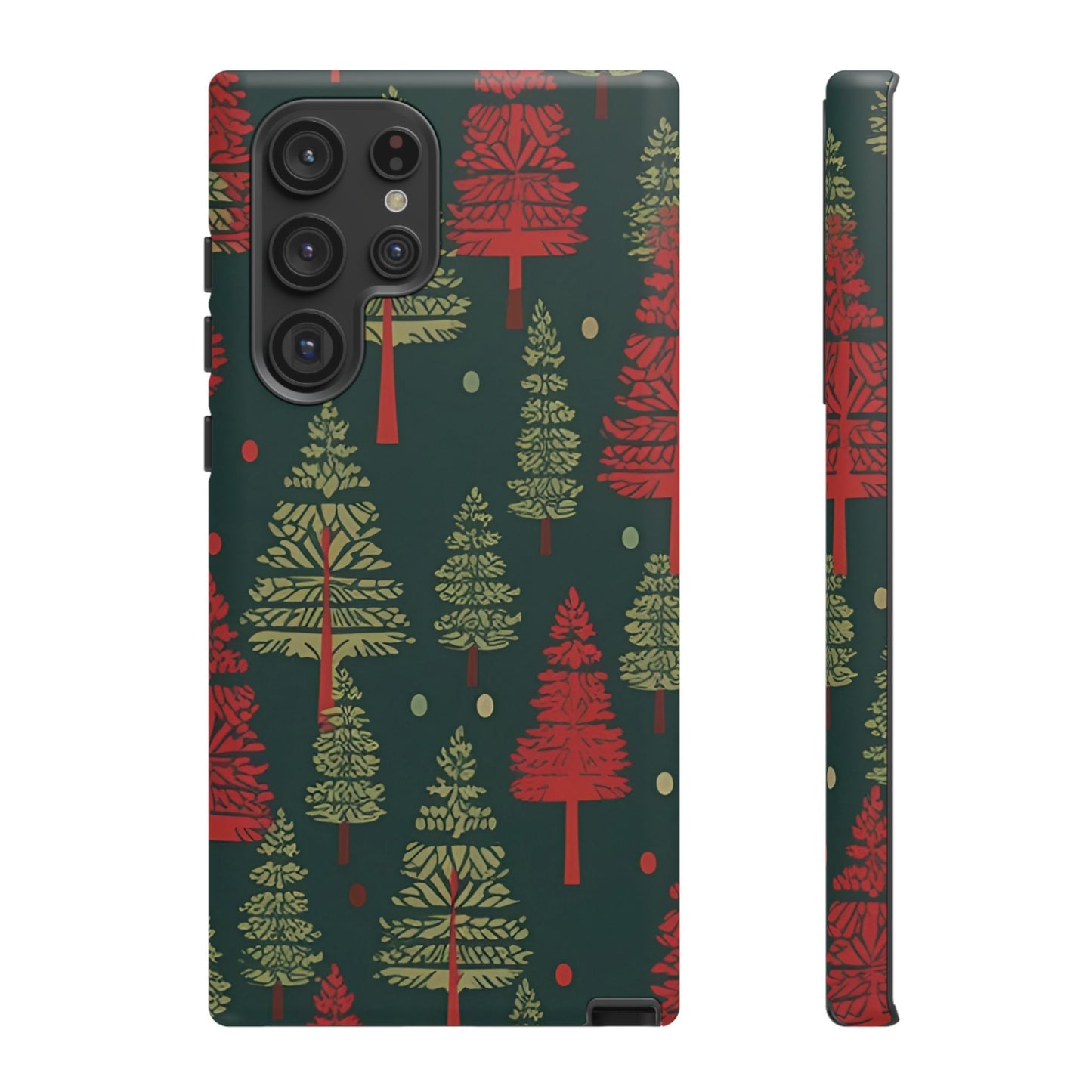 Retro Christmas Trees Pattern - Samsung Galaxy Series Case