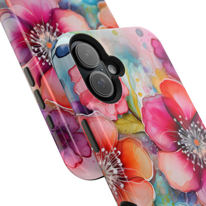 Vibrant Watercolor Floral Garden - MagSafe iPhone Series Case