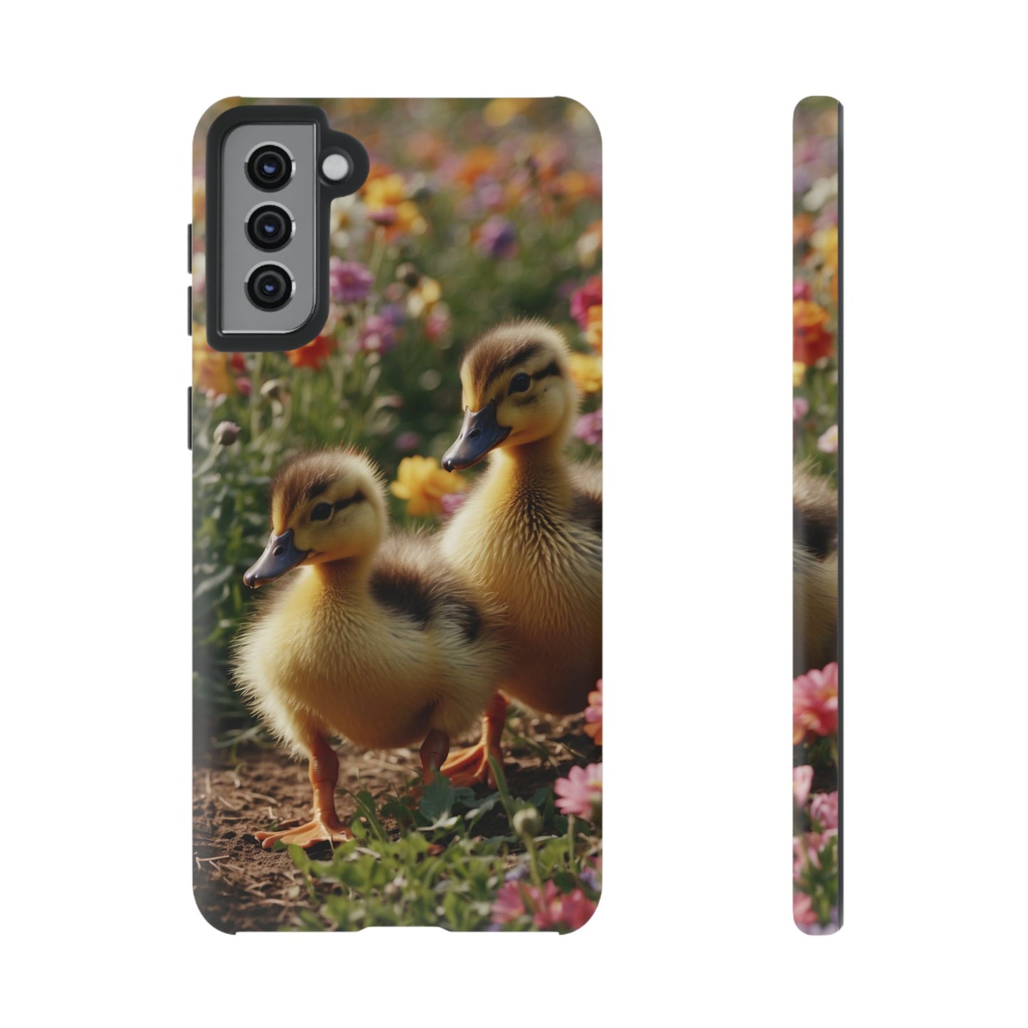 Charming Ducklings in Floral Garden - Samsung Galaxy Case