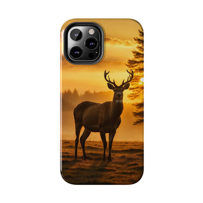 Sunset Majesty: Regal Stag – iPhone Case