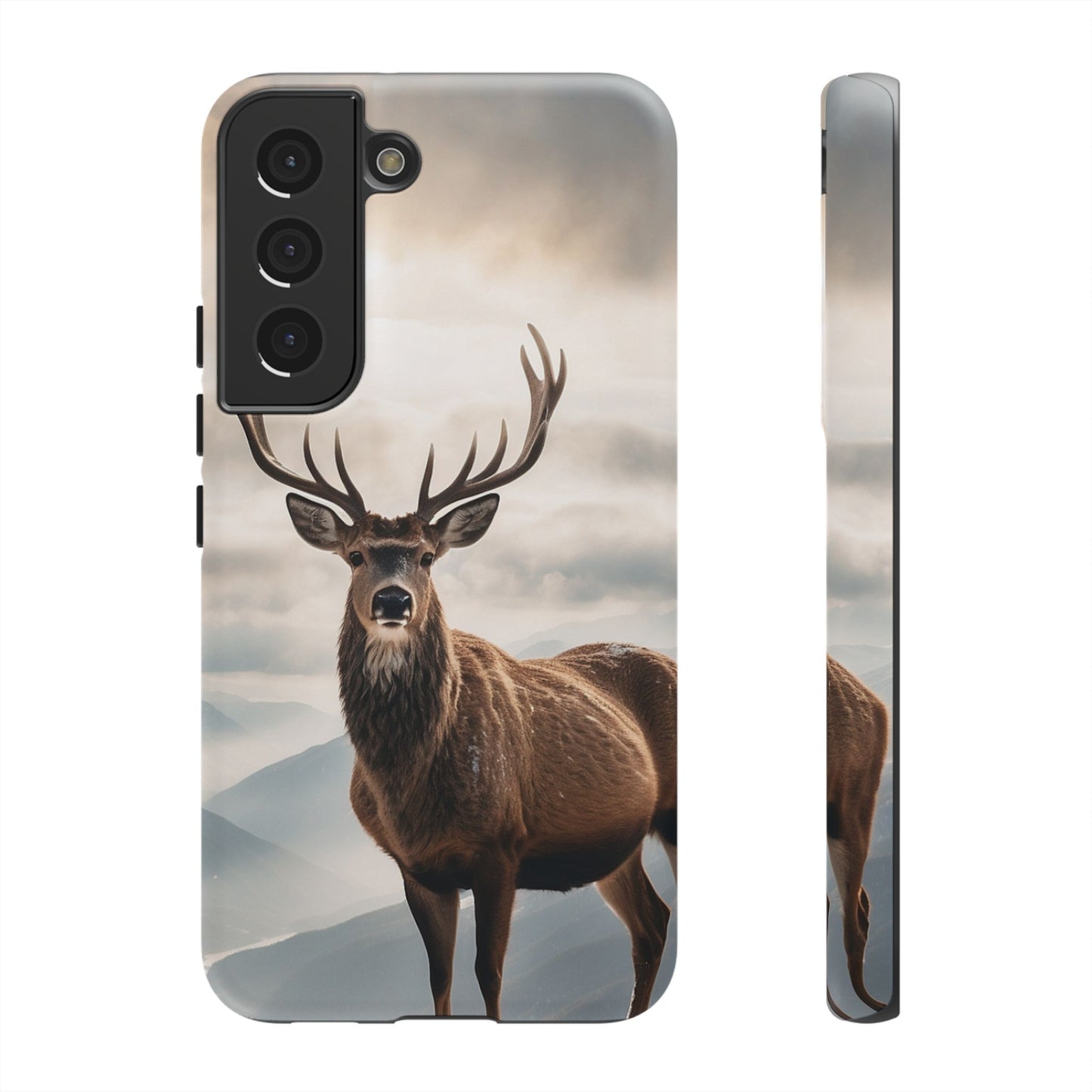 Alpine Majesty: Stag in Snow – Samsung Galaxy Case