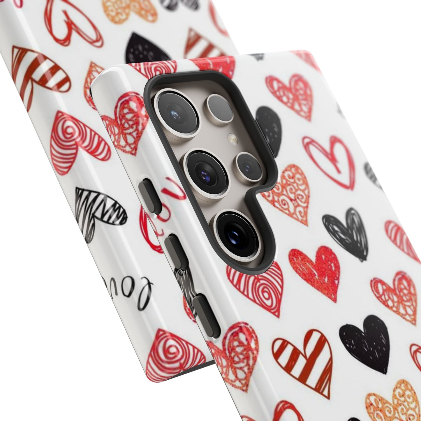 Samsung Galaxy Case: Hand-Drawn Hearts & Love