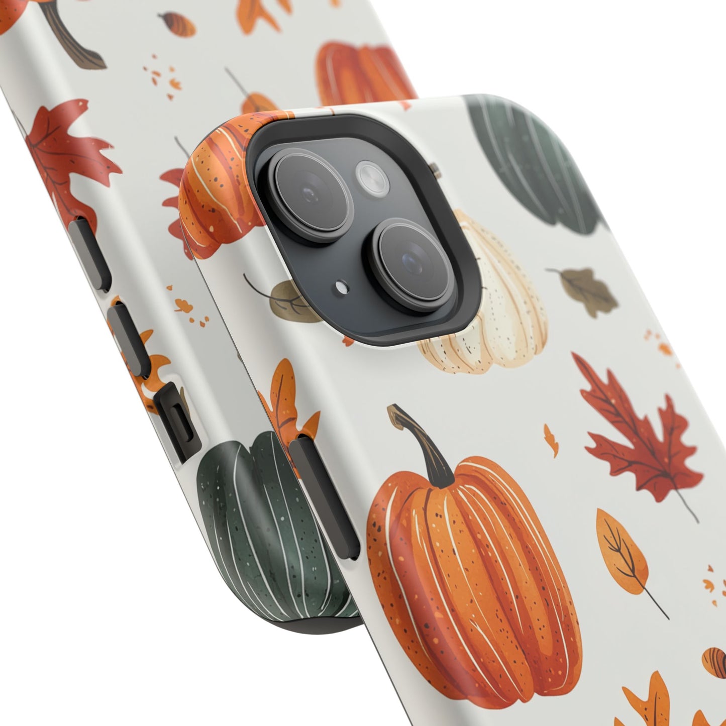 Autumn Pumpkin MagSafe iPhone Case – Fall Leaves and Harvest Design