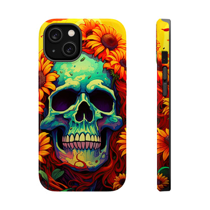 Sun Kissed Skull MagSafe iPhone Case