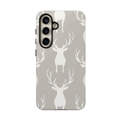 Minimalist Deer Silhouette Pattern – Samsung Galaxy Series Case