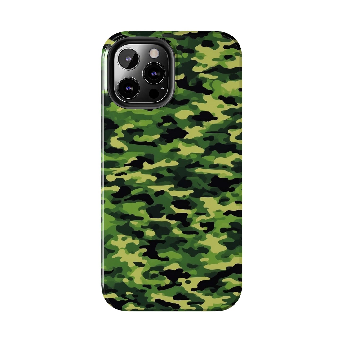 Green Woodland Camouflage – iPhone Case, Sleek and Durable Design