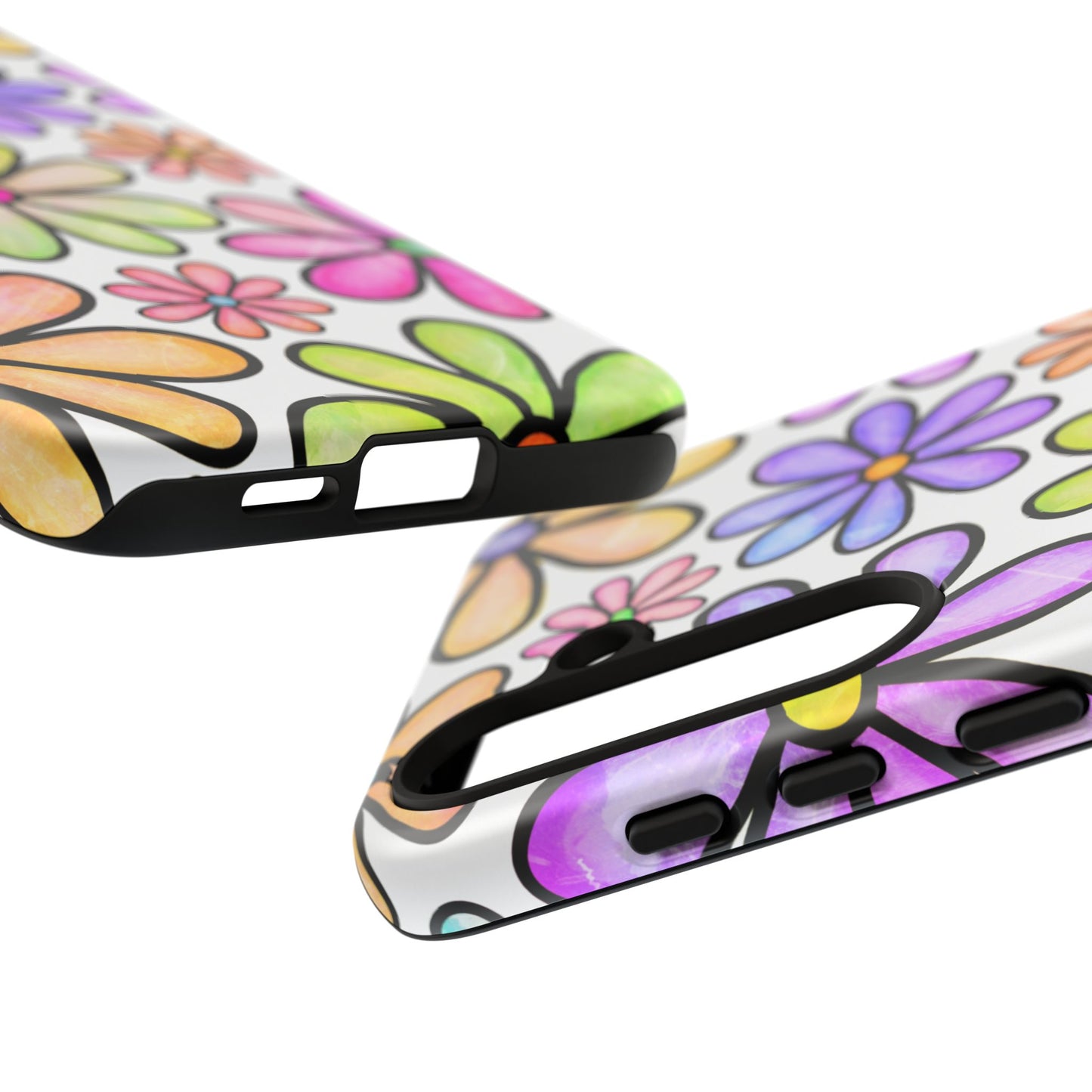 Pastel Daisy Dream Samsung Galaxy Case – Slim Profile, Glossy Finish