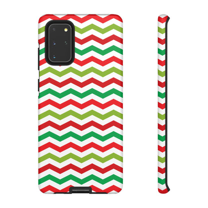 Vibrant Fiesta Chevron – Yellow Green, Green & Red Geometric Case