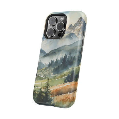 Serene Alpine Forest - MagSafe iPhone Case