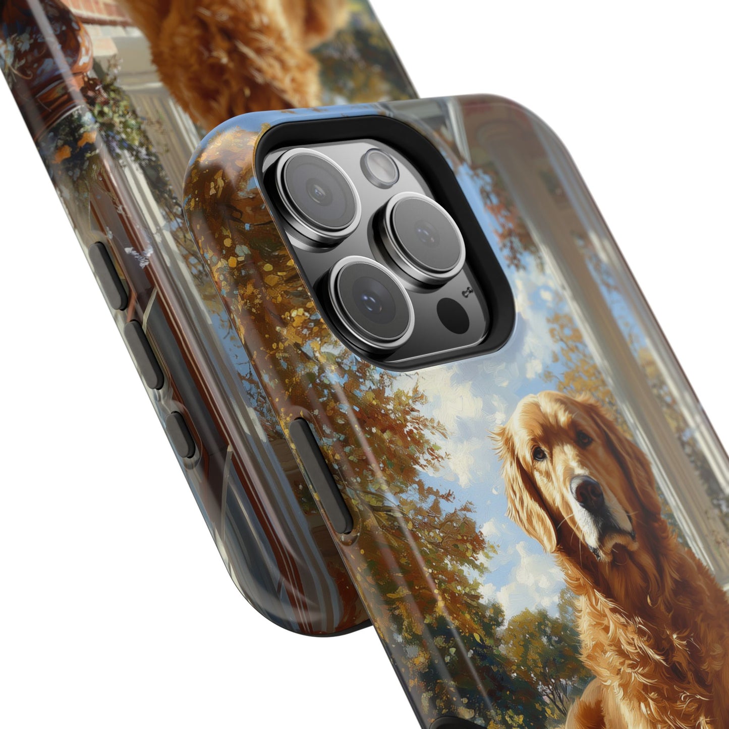 Golden Retriever Autumn Serenity - MagSafe iPhone Series Case