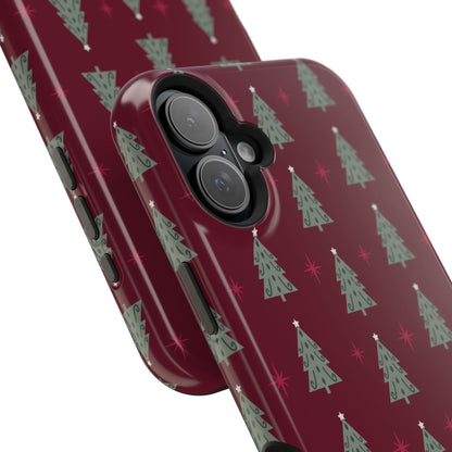 Retro Christmas Tree Pattern – MagSafe iPhone Series Case