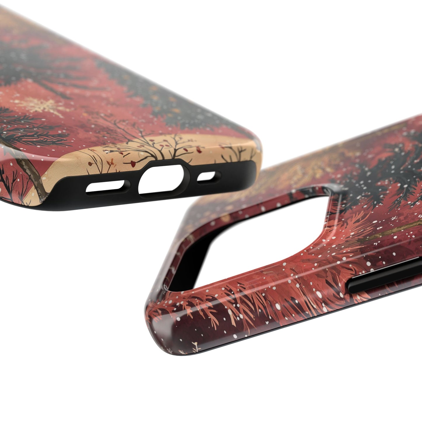 Rustic Red Winter Forest - iPhone Series Case