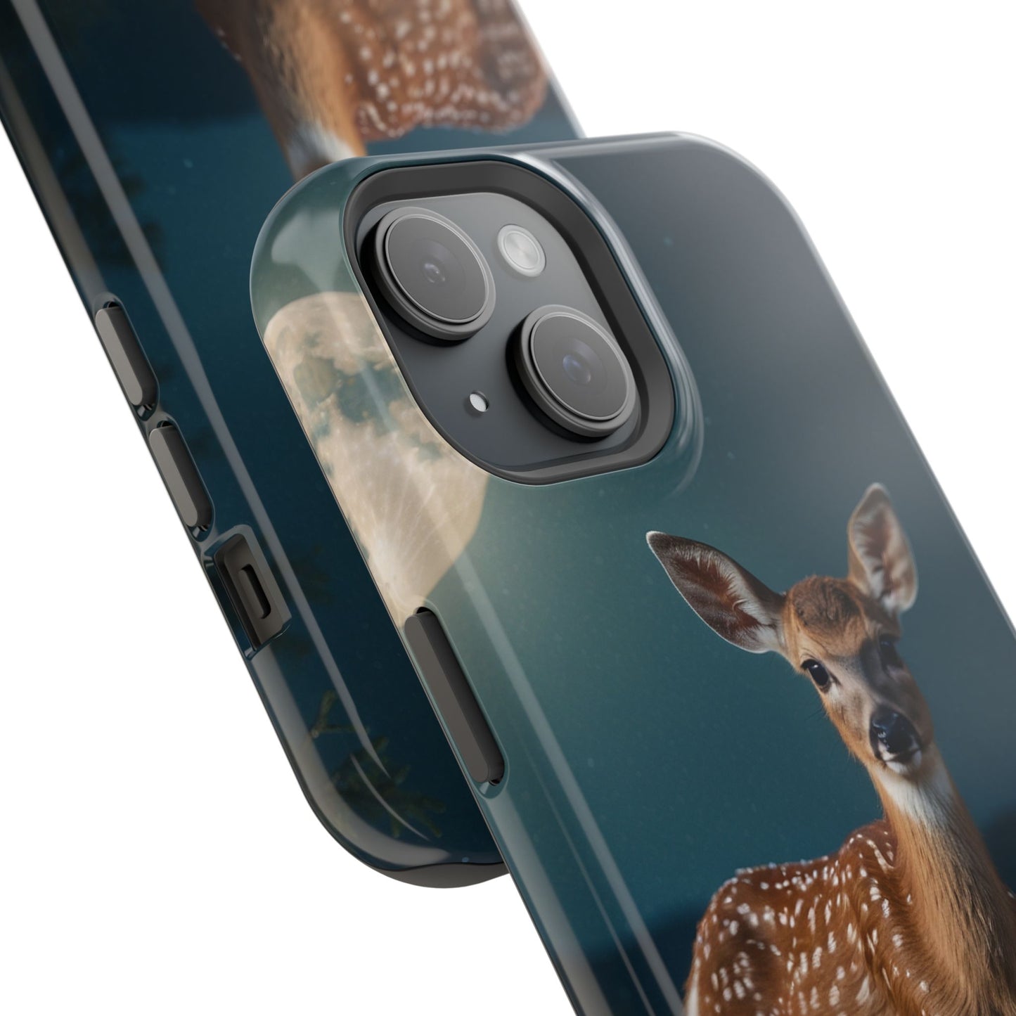 MagSafe-Compatible iPhone Case – Mystic Fawn Under the Moonlit Sky