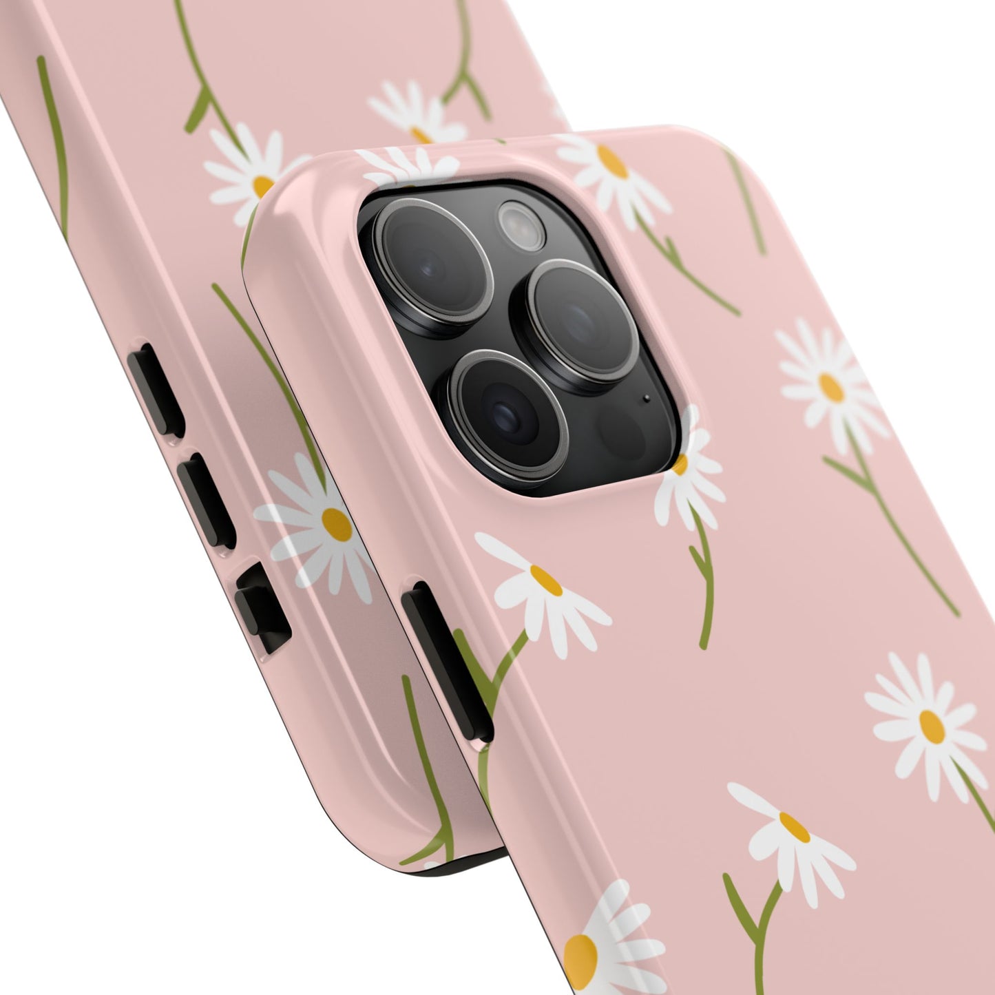 Daisy Delight Tough iPhone Case – Cute Floral Design with Dual-Layer Protection