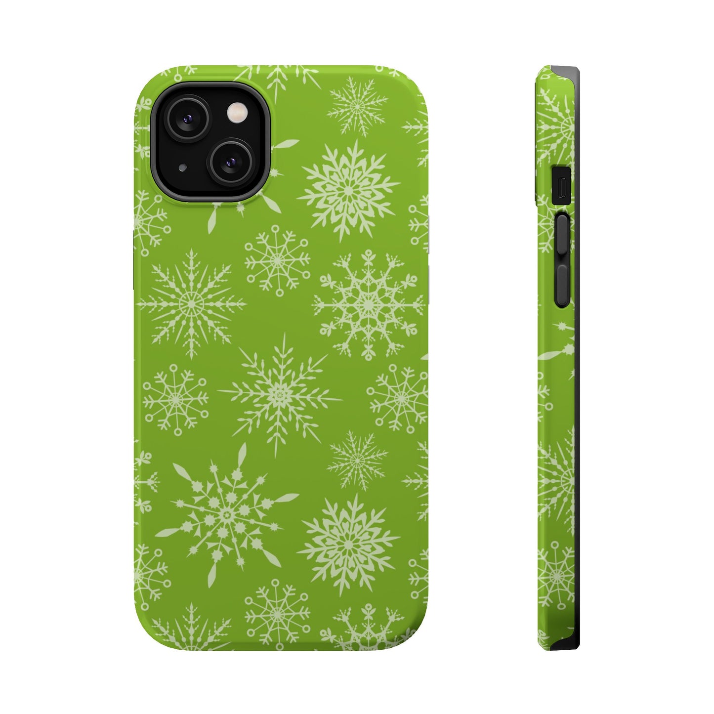 Green Snowflake Pattern – MagSafe iPhone Series Case