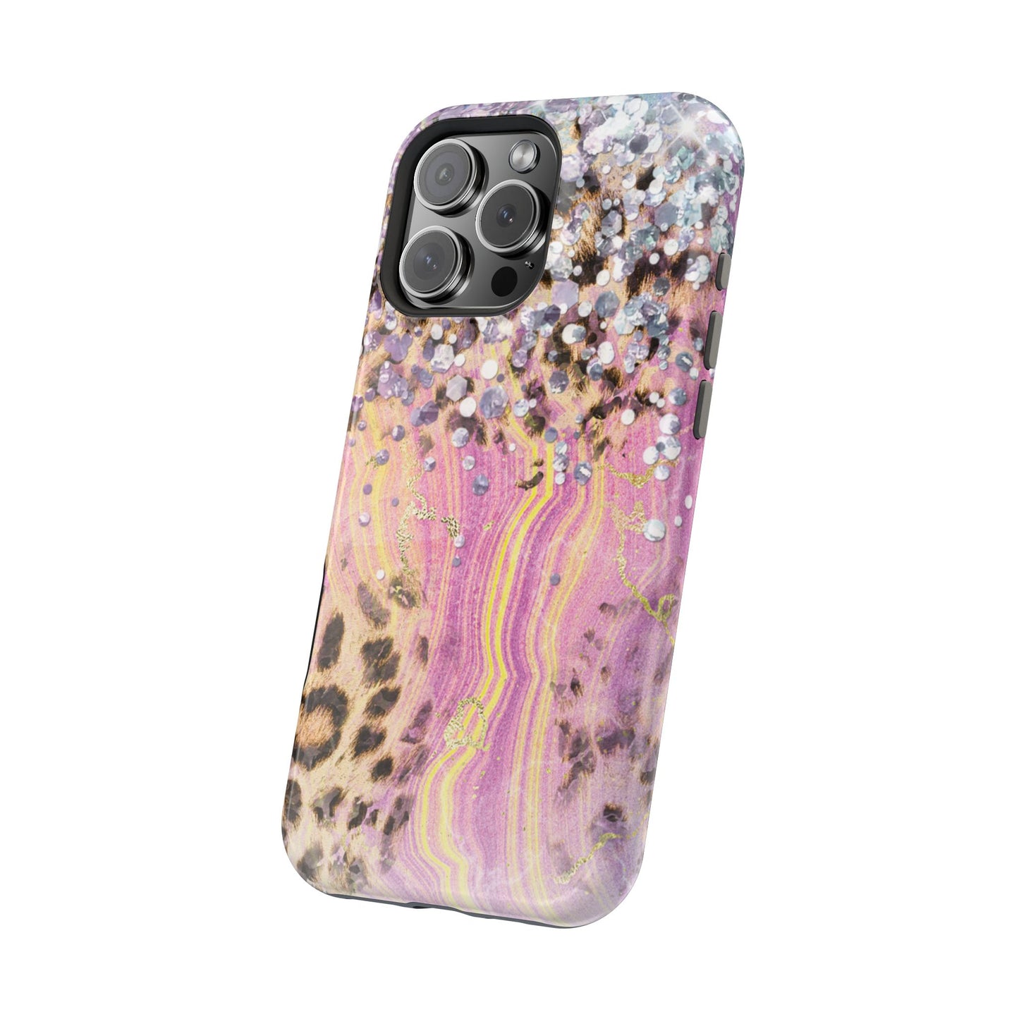 Glitter Glam Leopard – Magsafe iPhone Series Case