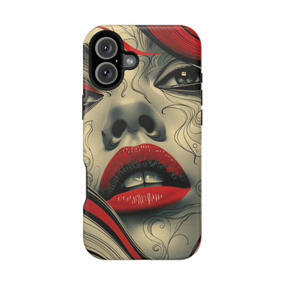 Bold Beauty Red Lips iPhone Case