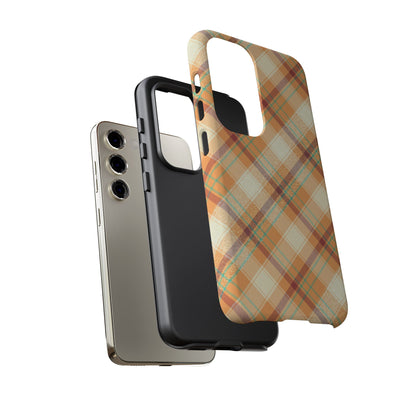 Samsung Galaxy Case - Warm Autumn Plaid Design