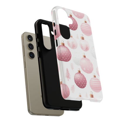 Samsung Galaxy Case: Merry in Pink – Christmas Balls