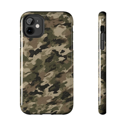 Classic Light Brown Camouflage – Durable iPhone Case with Timeless Design