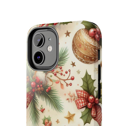 Classic Christmas Stocking & Ornaments Pattern – iPhone Series Case