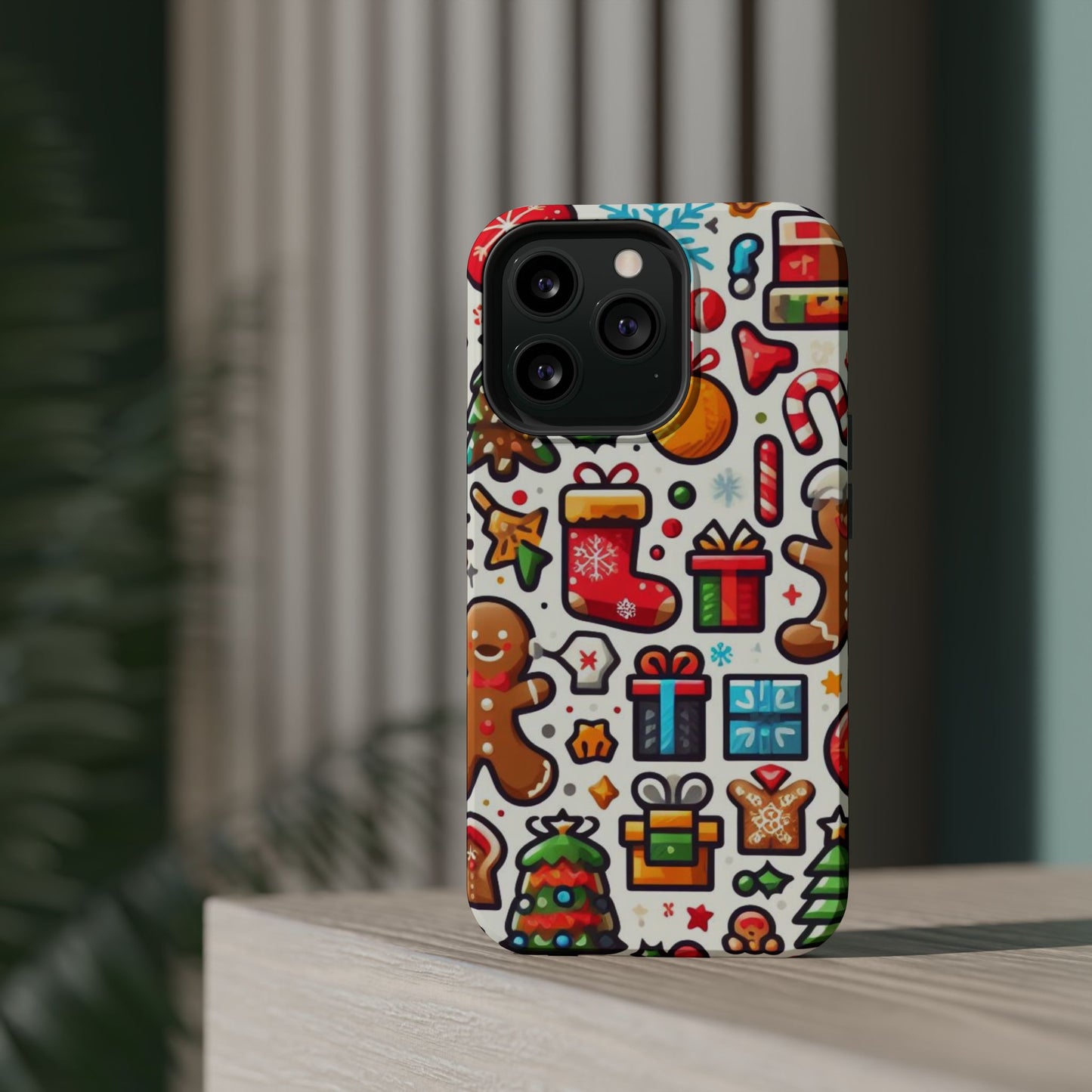 Festive Christmas Icons Pattern – MagSafe iPhone Series Case